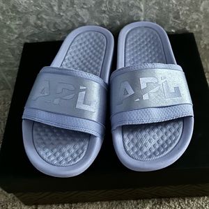 NWT APL Techloom Satin Slide in Bell Flower, Brand New, no box